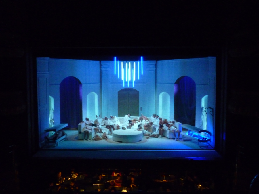 Orpheus in the Underworld, Lighting Design by Peter Harrison, Royal College of Music, Britten Theatre